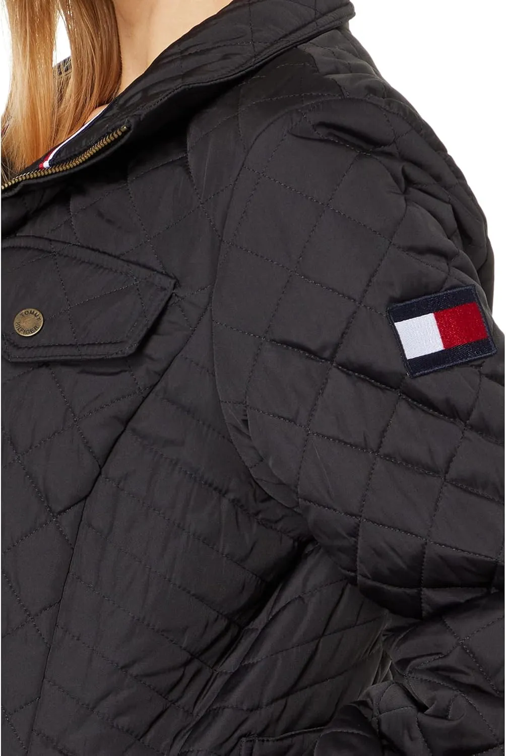 Tommy Hilfiger Plus Quilted Fall Fashion, Lightweight Jacket Women